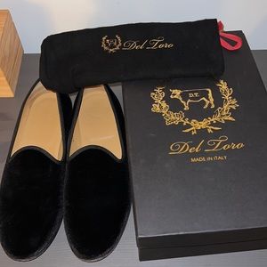 Del Toro Men’s Black Velvet Slipper II